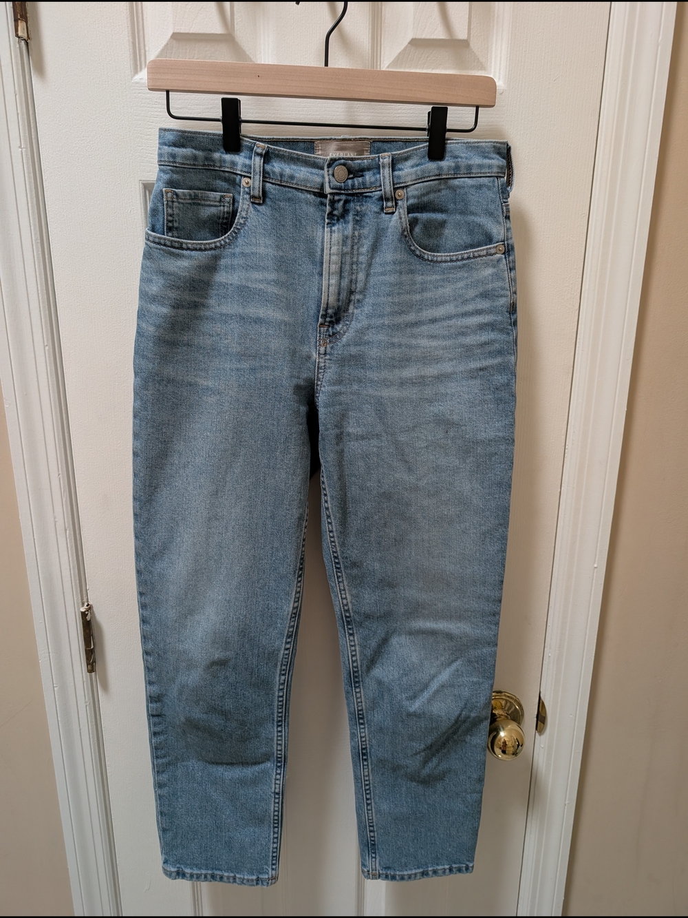 Everlane Light Blue Cropped High-Rise Jeans